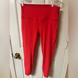 Lululemon red leggings